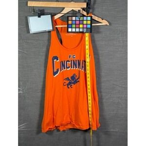 Majestic Threads FC Cincinnati Orange Racerback Tank Top Womens XL‎ MLS Soccer